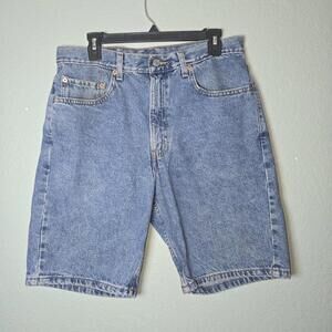Levis 505 Shorts Men 34 Regular Straight Denim Workwear Outdoors Pockets Y2K